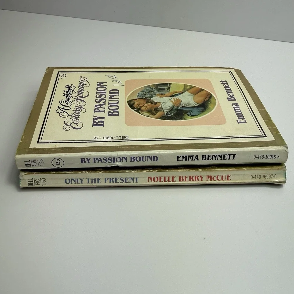 Candlelight Ecstasy Romance Paperback Books Lot of 2 80's First Printing